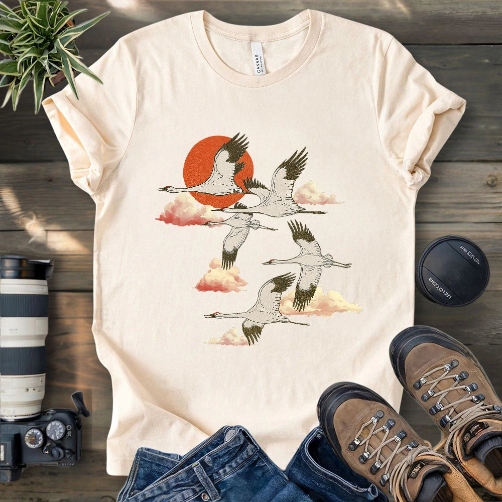 Twilight Whooping Cranes T-shirt