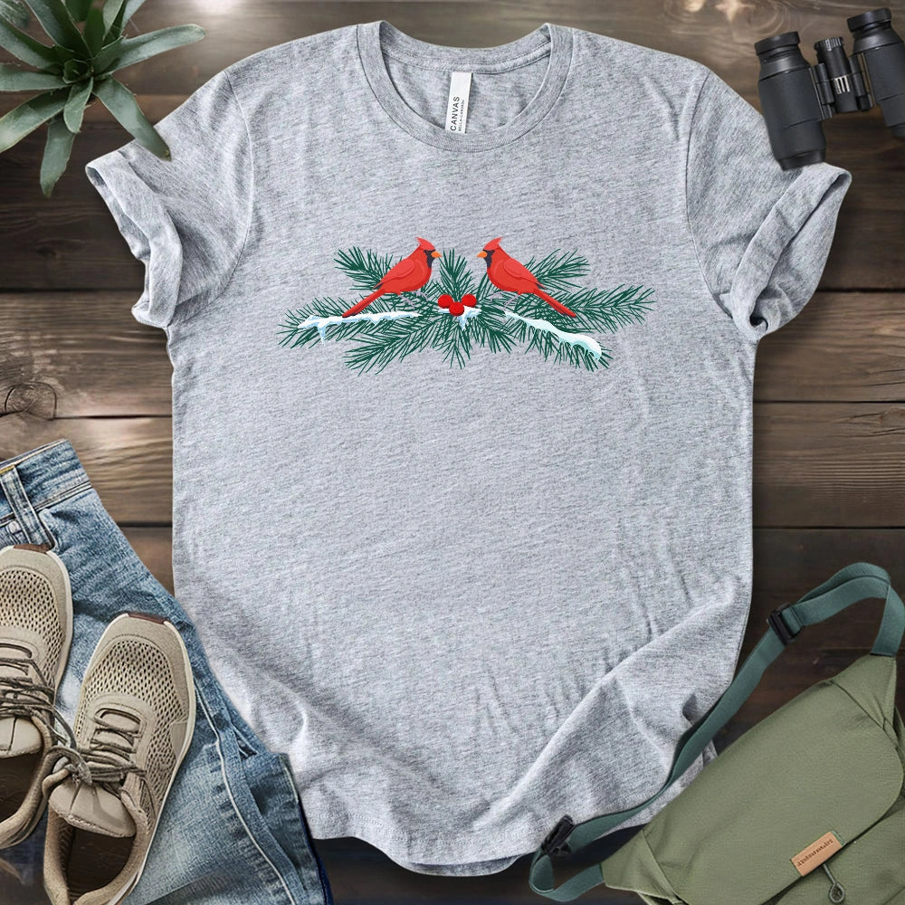 Christmas Cardinals T-shirt
