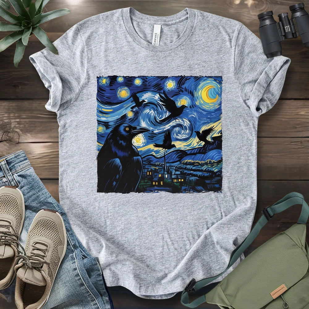 Raven Starry Night T-shirt