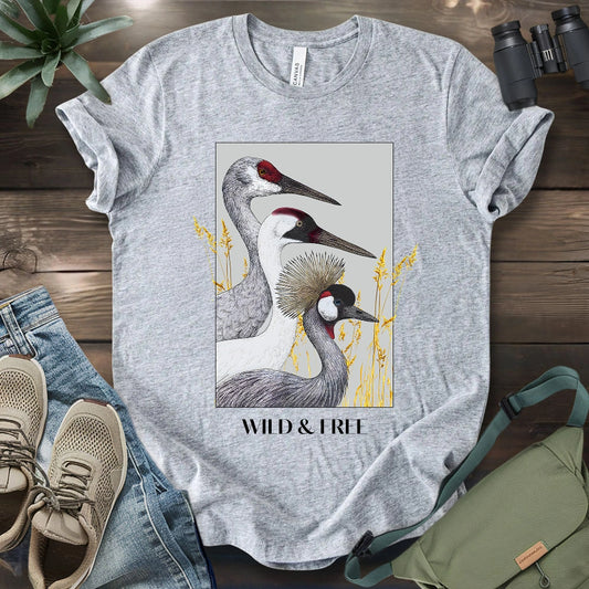 Wild Cranes Must Be Protected T-shirt