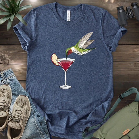Hummingbird Sipping Cocktail T-shirt