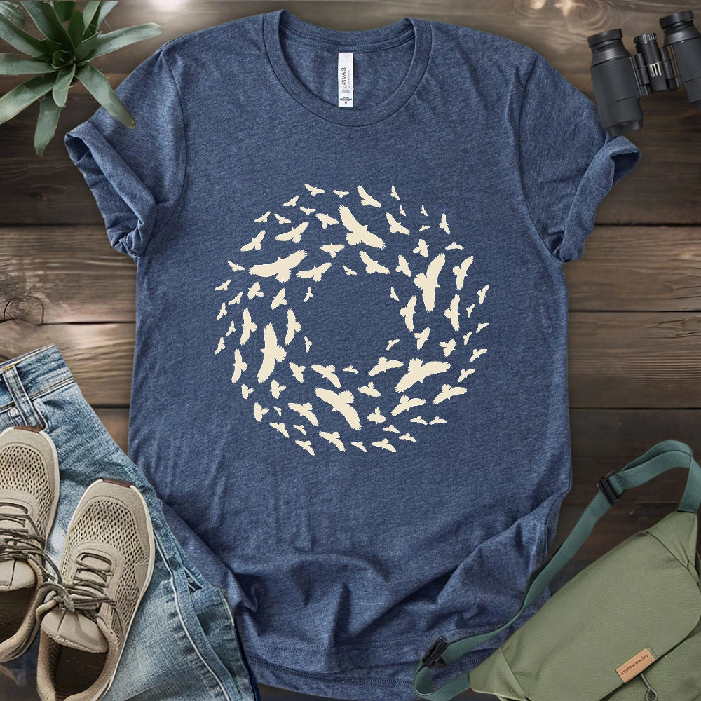 Kettle Of Hawks Migrating T-shirt