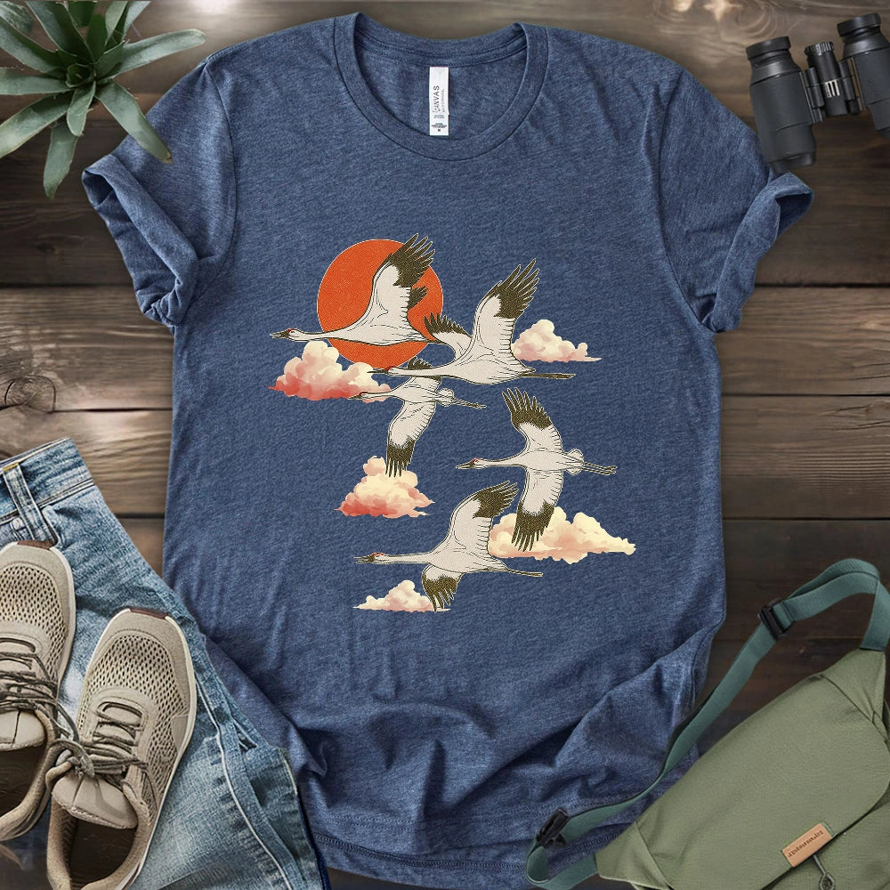 Twilight Whooping Cranes T-shirt