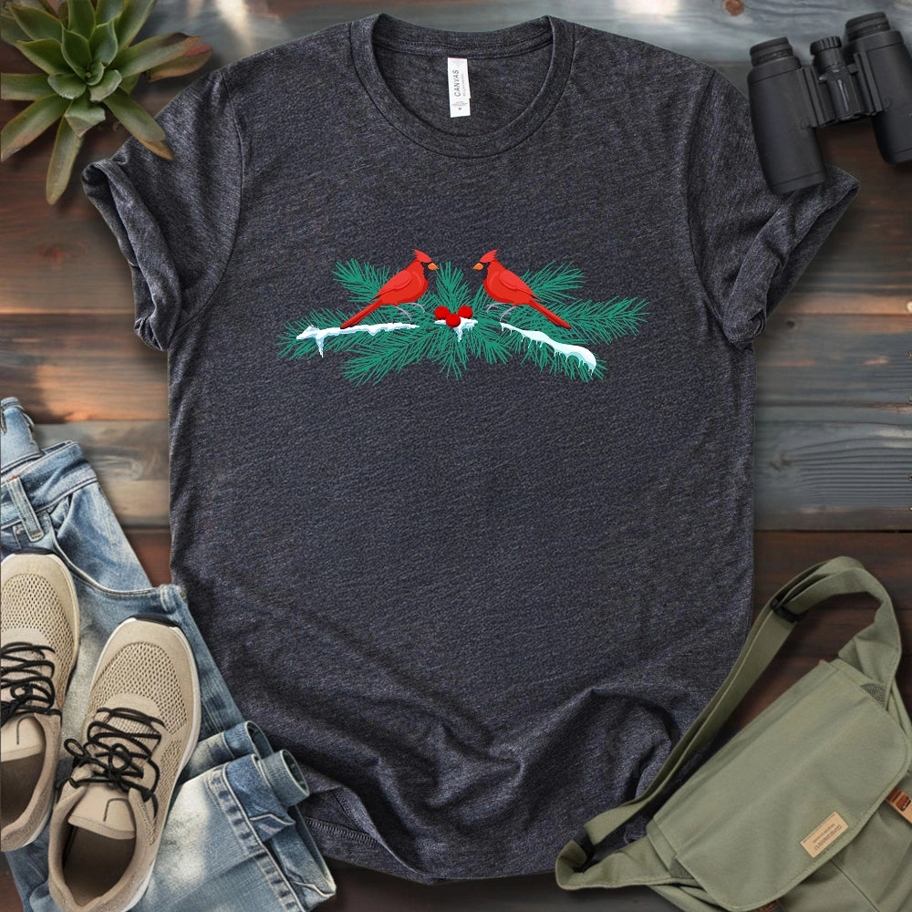 Christmas Cardinals T-shirt