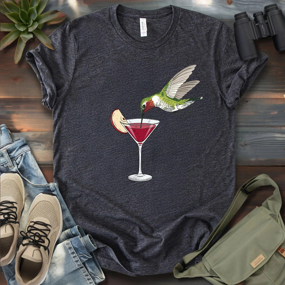 Hummingbird Sipping Cocktail T-shirt