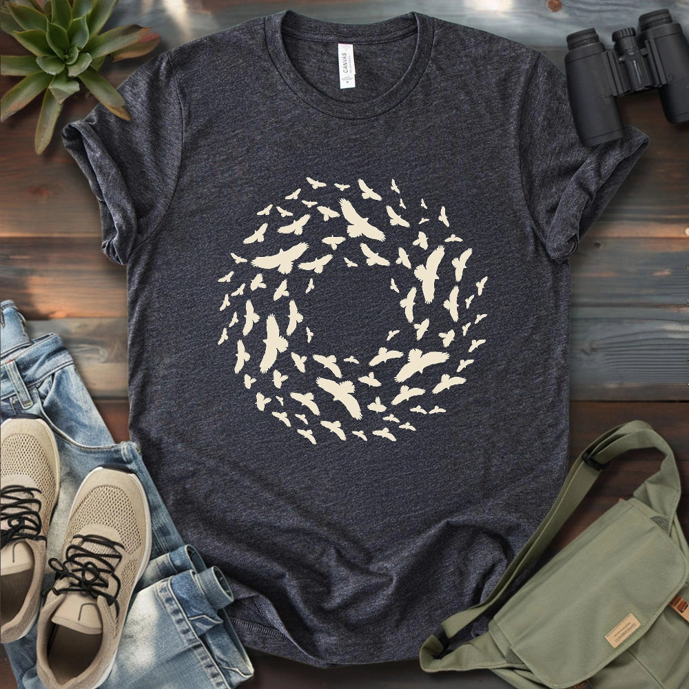 Kettle Of Hawks Migrating T-shirt