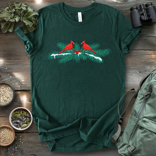 Christmas Cardinals T-shirt