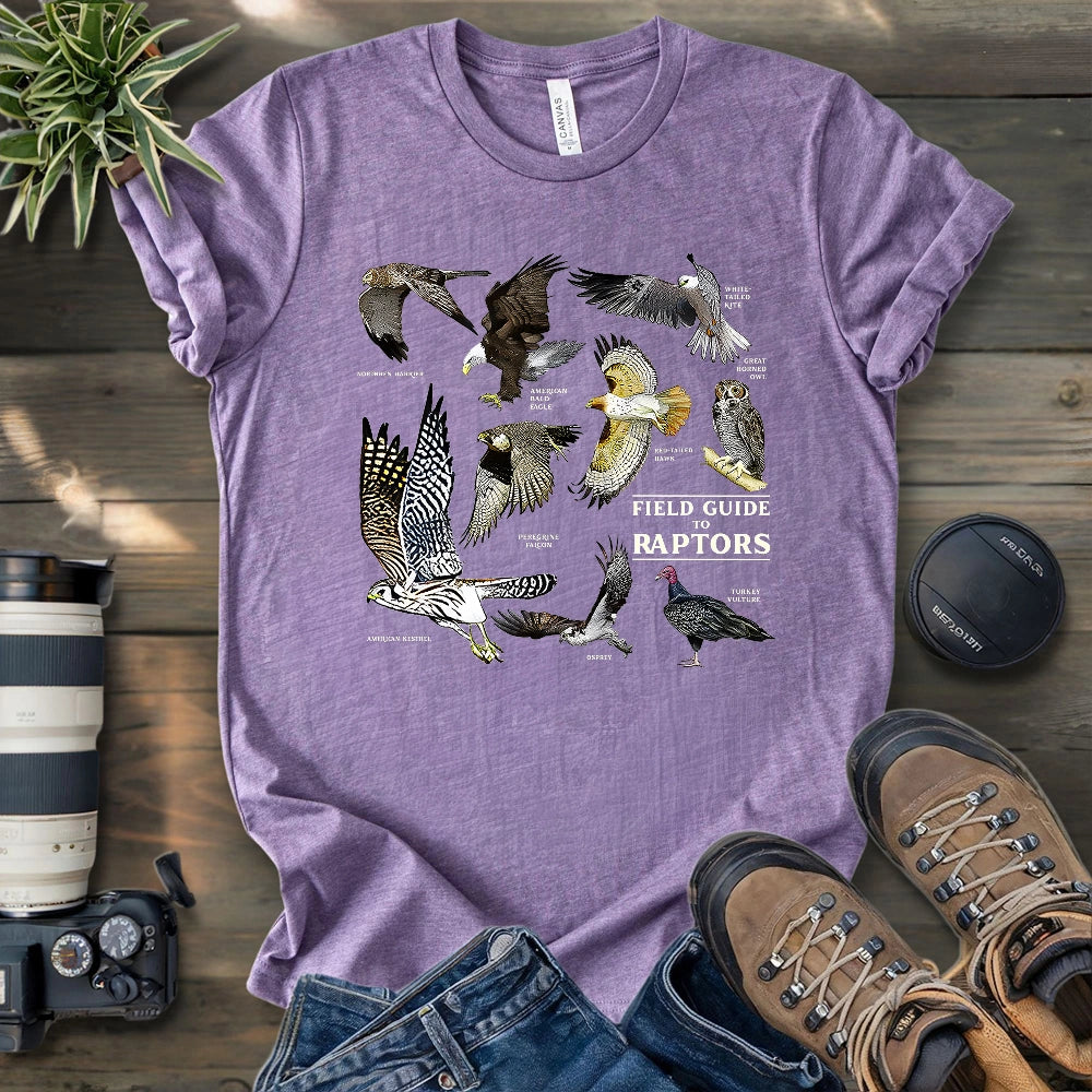 Field Guide To Raptors T-shirt
