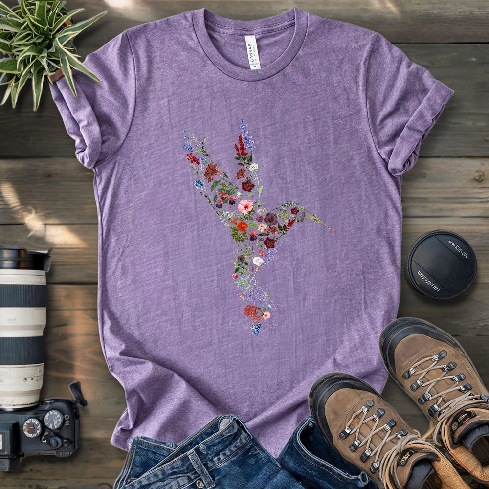 Hummingbird Made By Flowers T-shirt