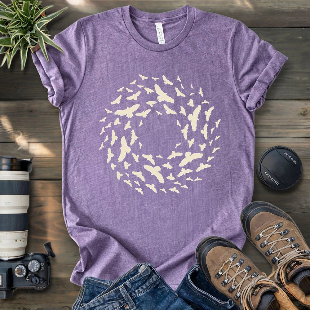 Kettle Of Hawks Migrating T-shirt
