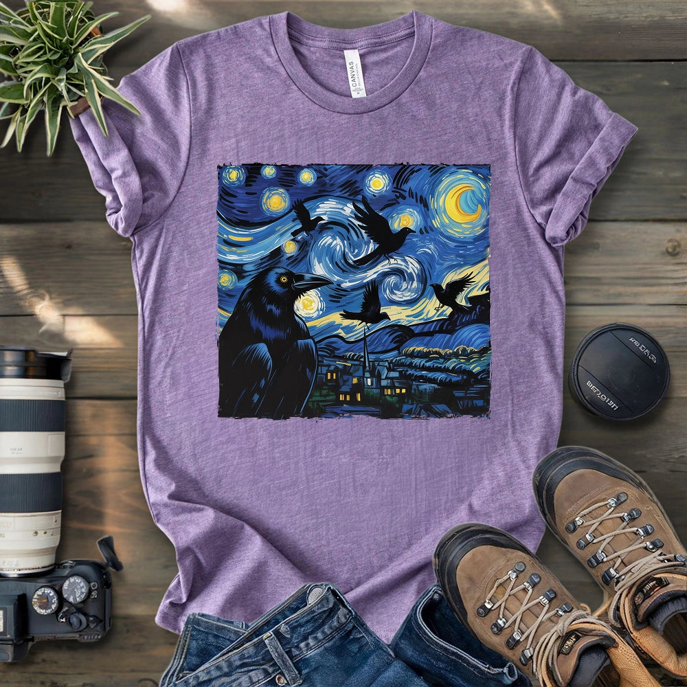 Raven Starry Night T-shirt