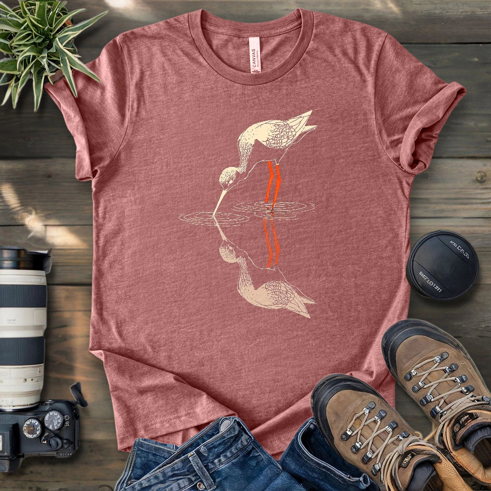 Black-necked Stilt Shadow T-shirt