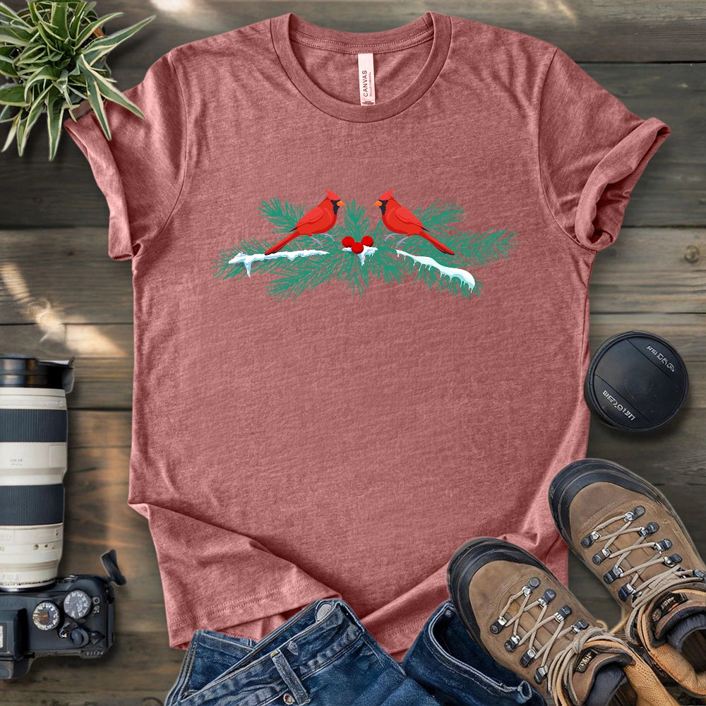 Christmas Cardinals T-shirt