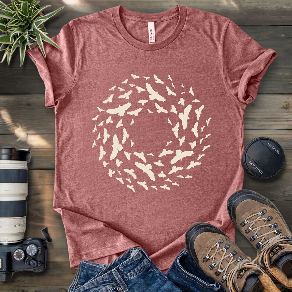 Kettle Of Hawks Migrating T-shirt