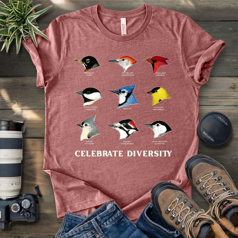 Northern Backyard Birds T-shirt