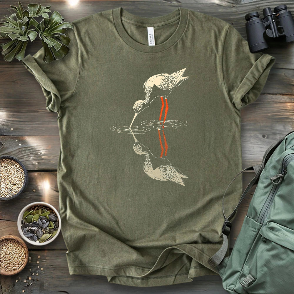 Black-necked Stilt Shadow T-shirt