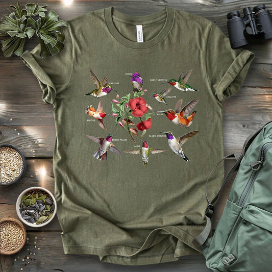 Diversity of Hummingbirds T-shirt