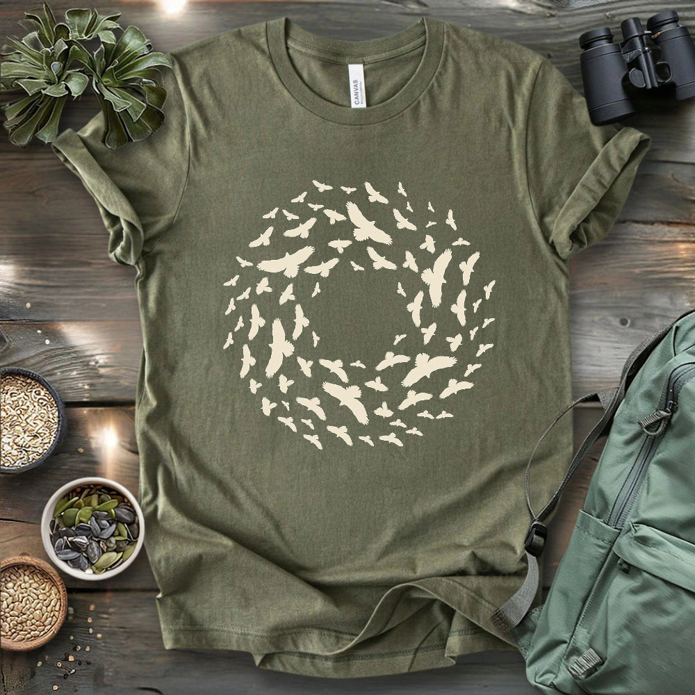 Kettle Of Hawks Migrating T-shirt