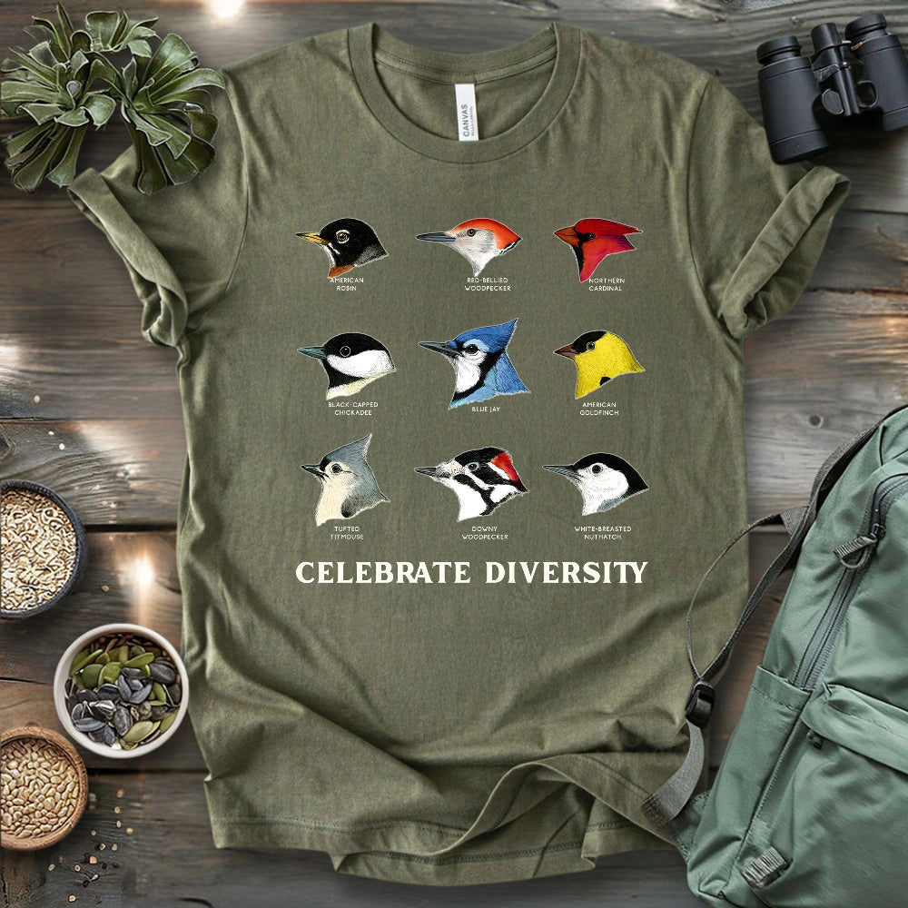 Northern Backyard Birds T-shirt
