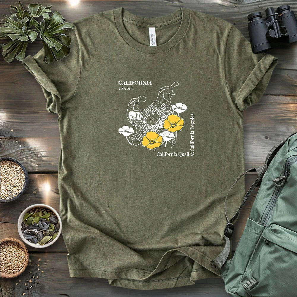 Quail Of California T-shirt