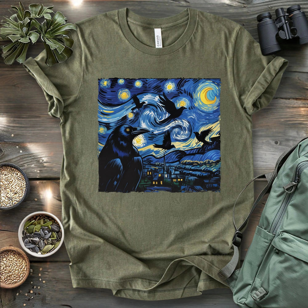 Raven Starry Night T-shirt