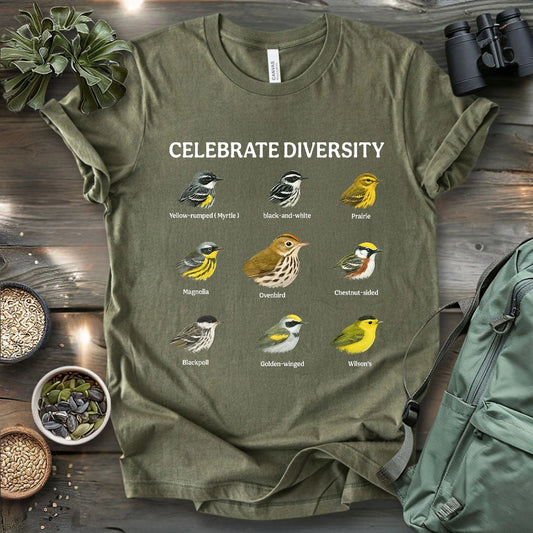 Warbler Diversity T-shirt