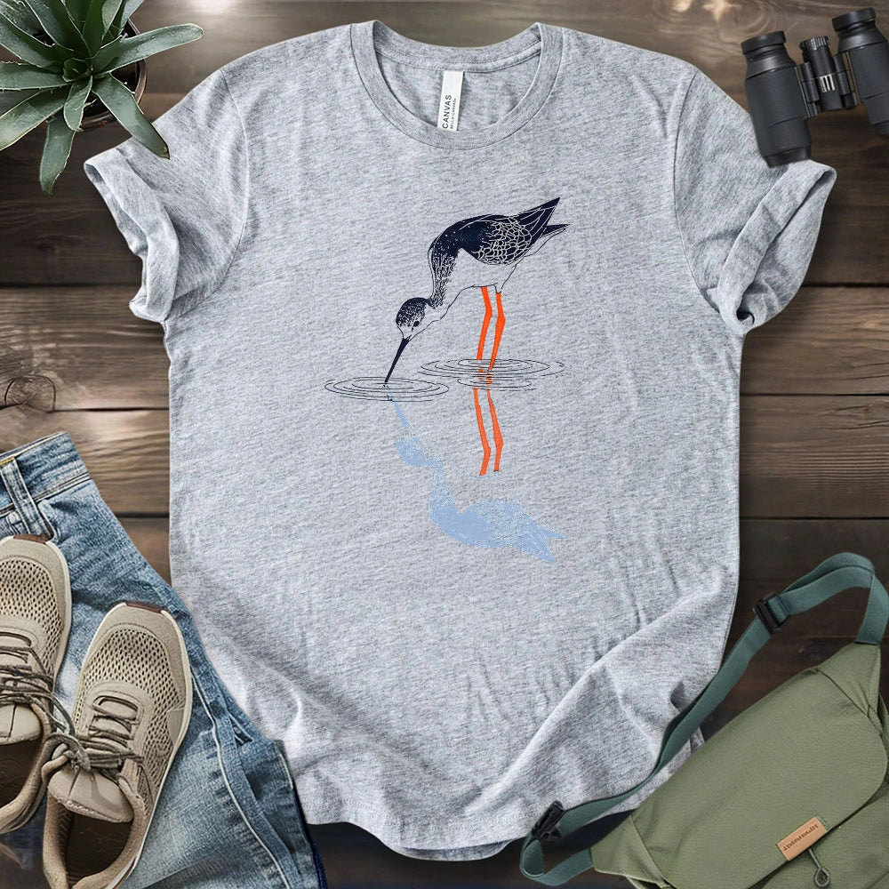 Black-necked Stilt Shadow T-shirt