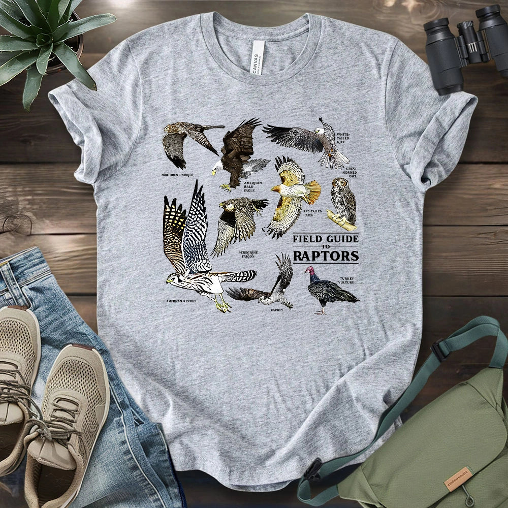Field Guide To Raptors T-shirt