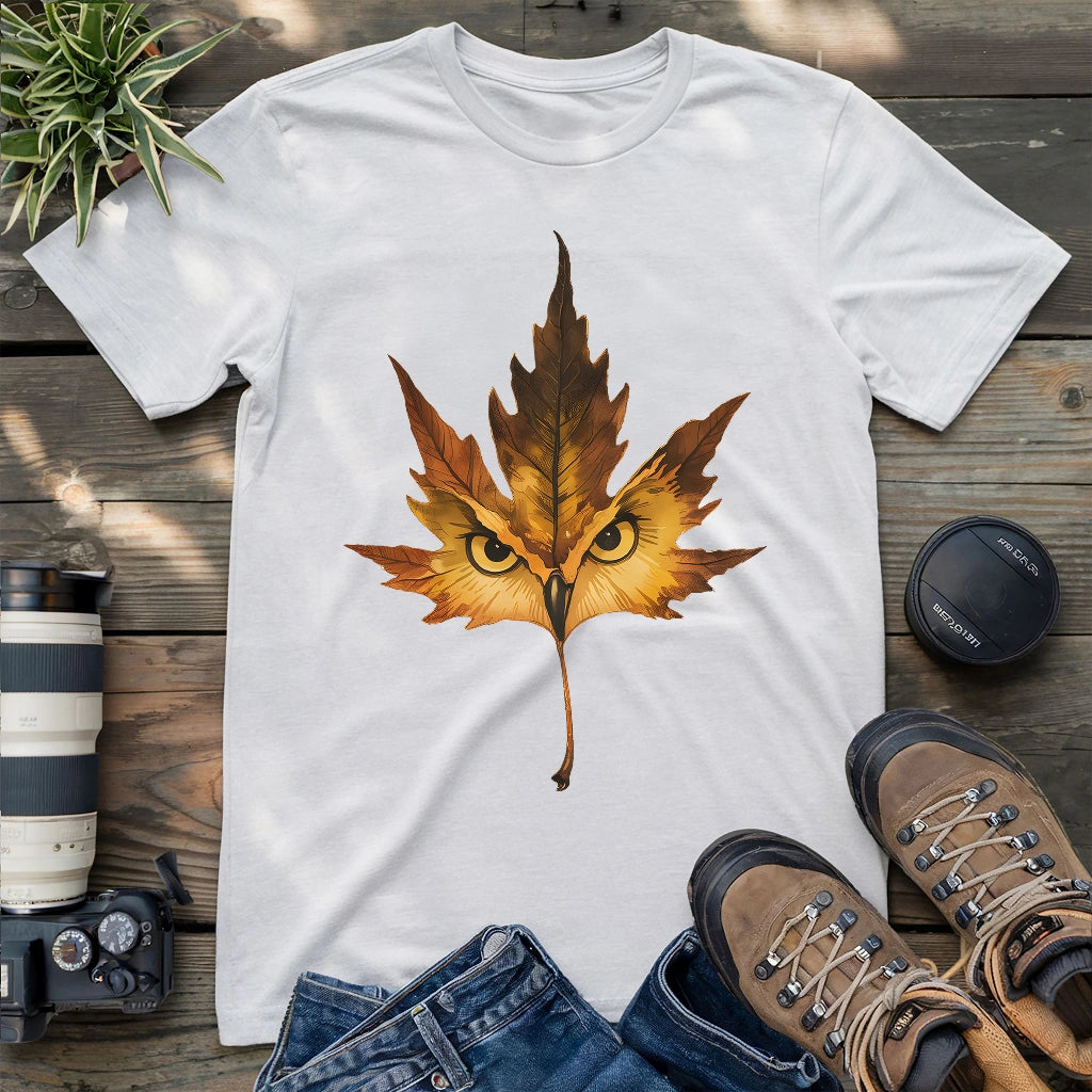 Owl Mapple Leaf T-shirt