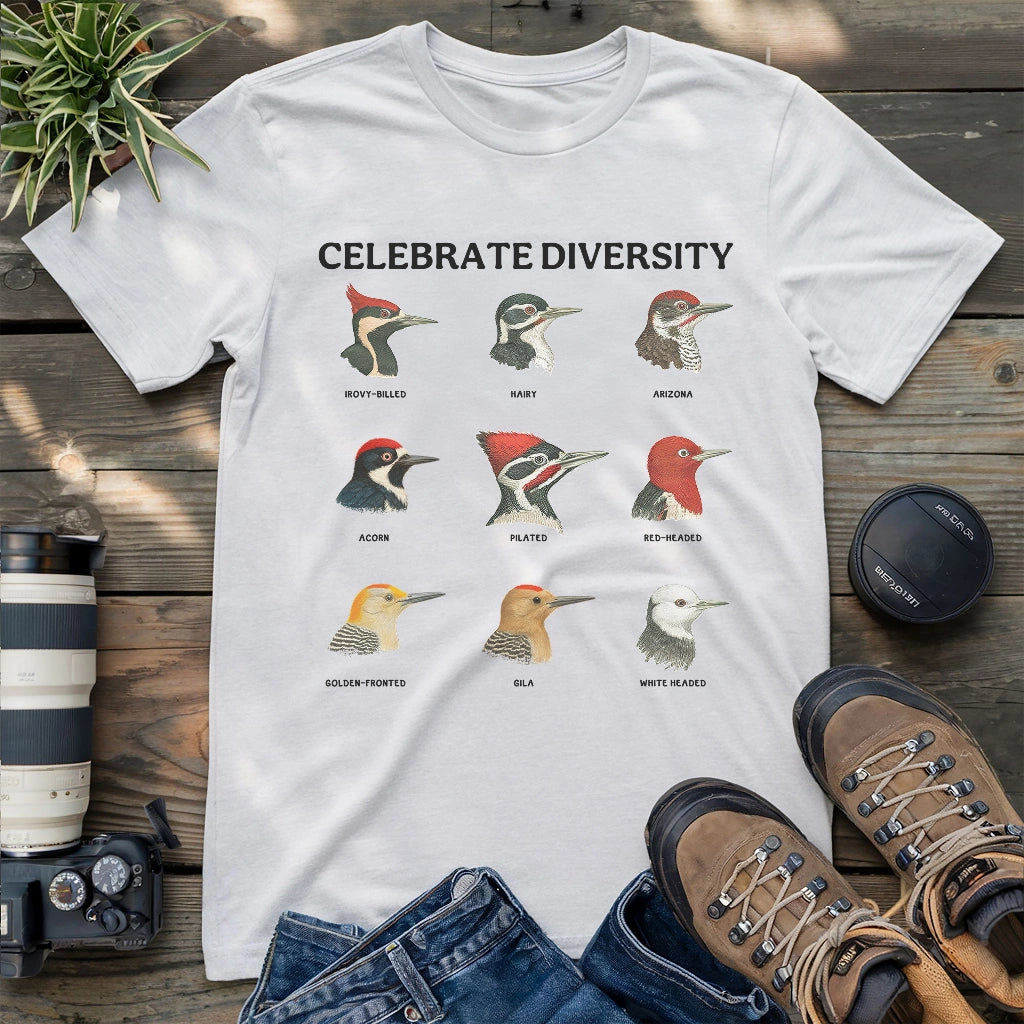 Woodpecker Diversity T-shirt