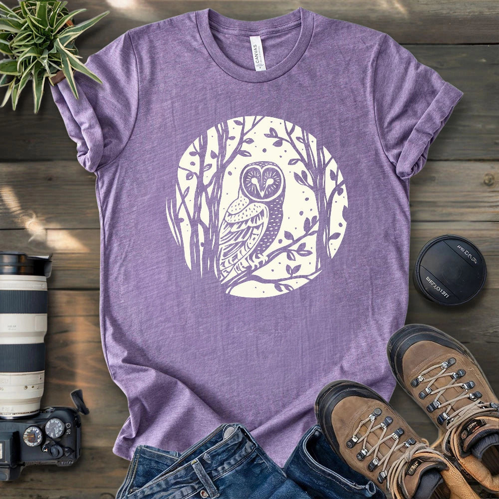 Simple Winter Barn Owl T-shirt