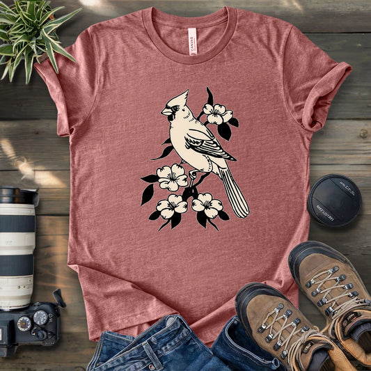 Cardinal Linocut T-shirt