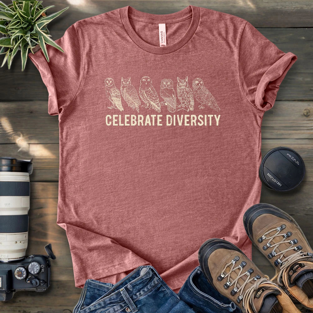 Celebrate Owl Diversity T-shirt