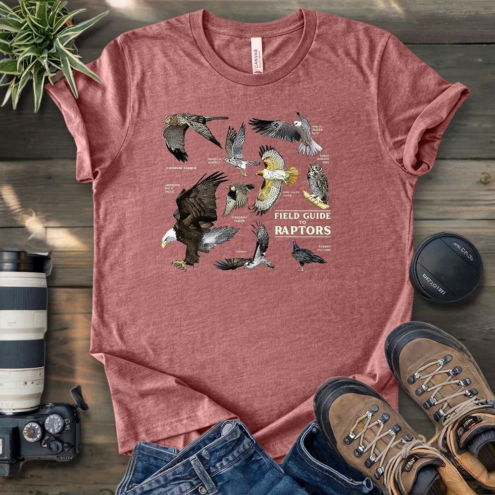 Field Guide To Raptors T-shirt