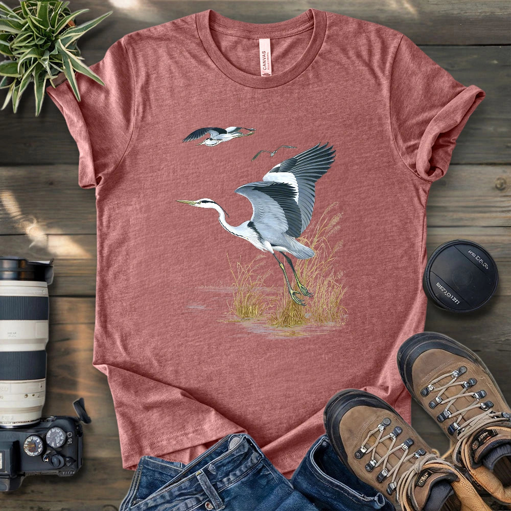 Grace of the Heron T-shirt