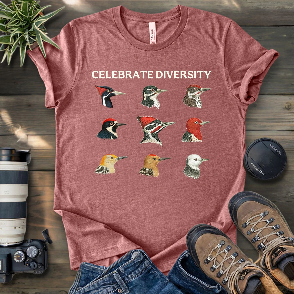 Woodpecker Diversity T-shirt