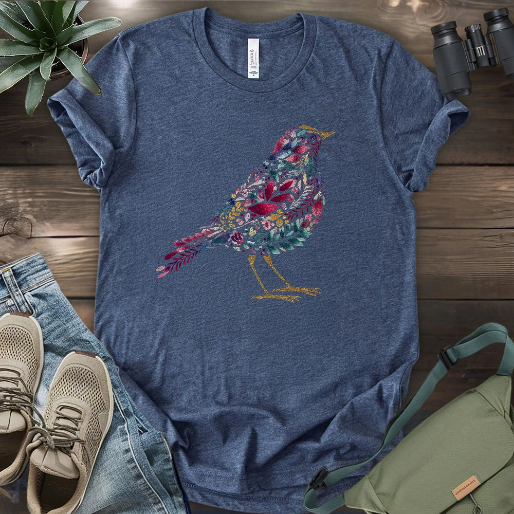 Bird Made By Leaves T-shirt