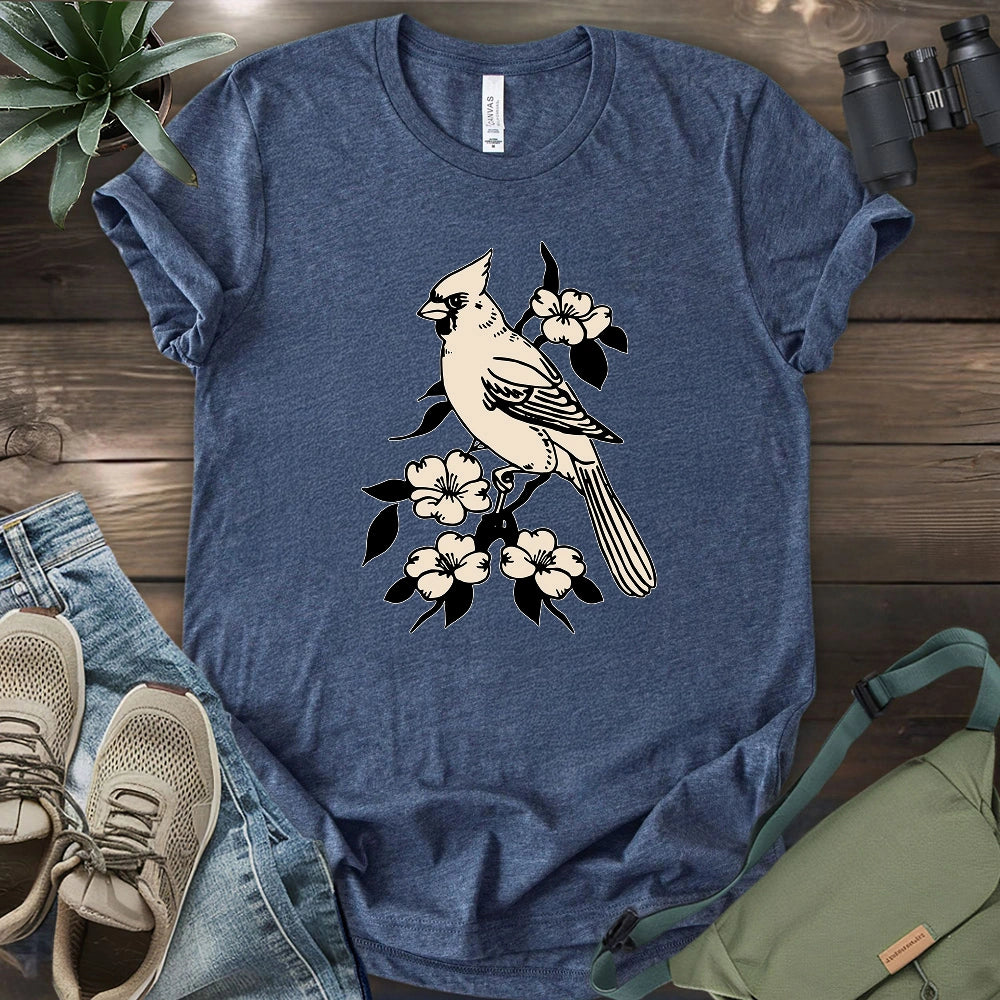 Cardinal Linocut T-shirt