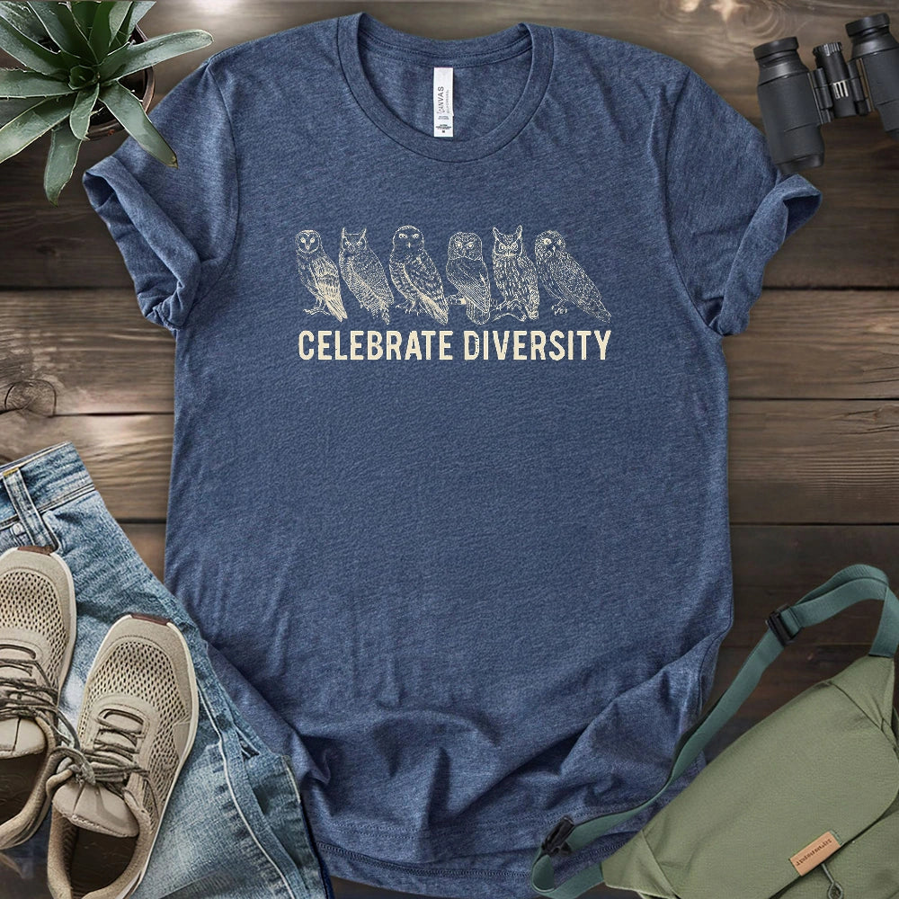 Celebrate Owl Diversity T-shirt