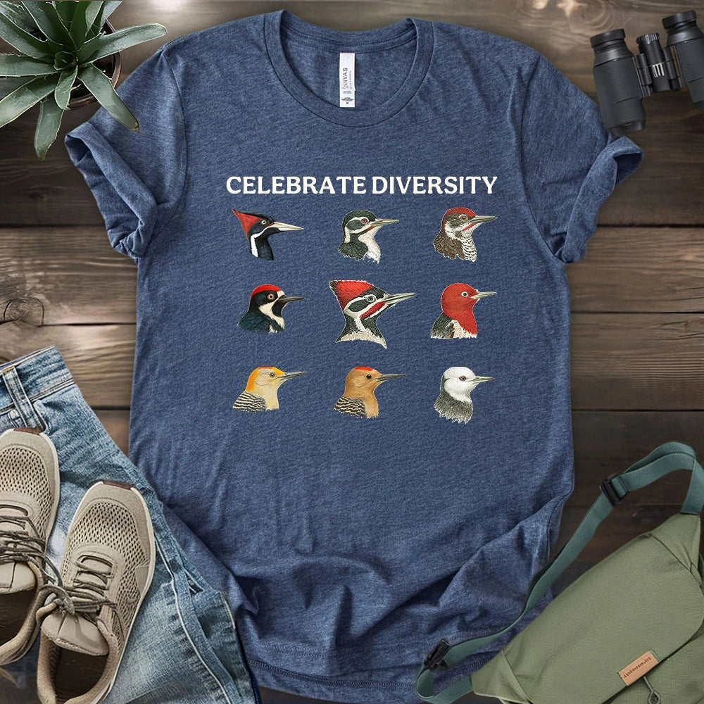 Woodpecker Diversity T-shirt