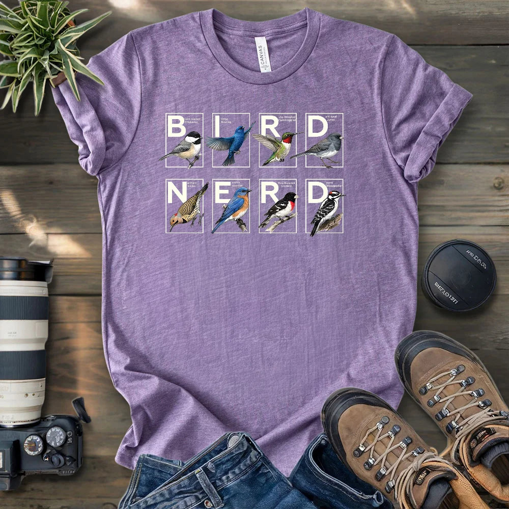 Bird Nerd Michigan T-shirt