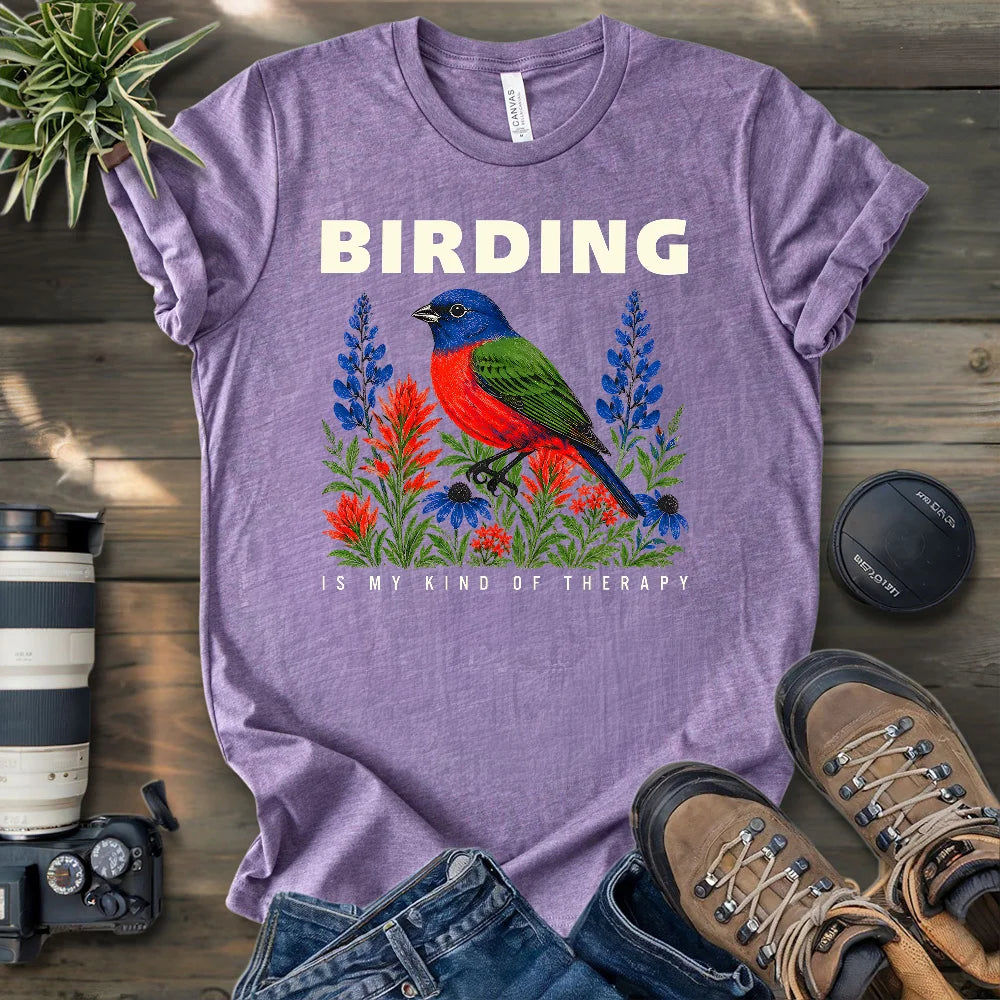 Birding Is Therapy T-shirt