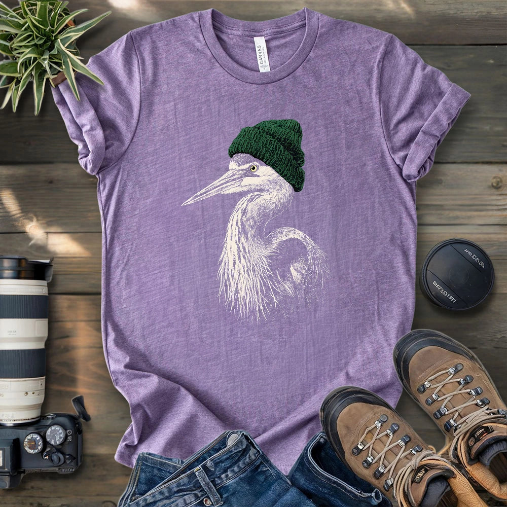 Heron Going Birdwatching T-shirt