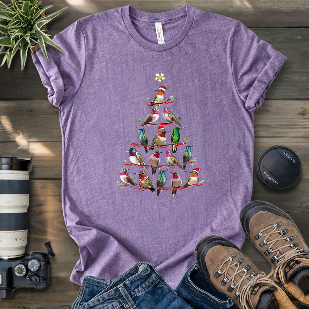 Hummingbird Christmas Tree T-shirt