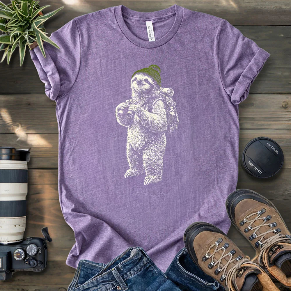 Sloth Going Birding T-shirt