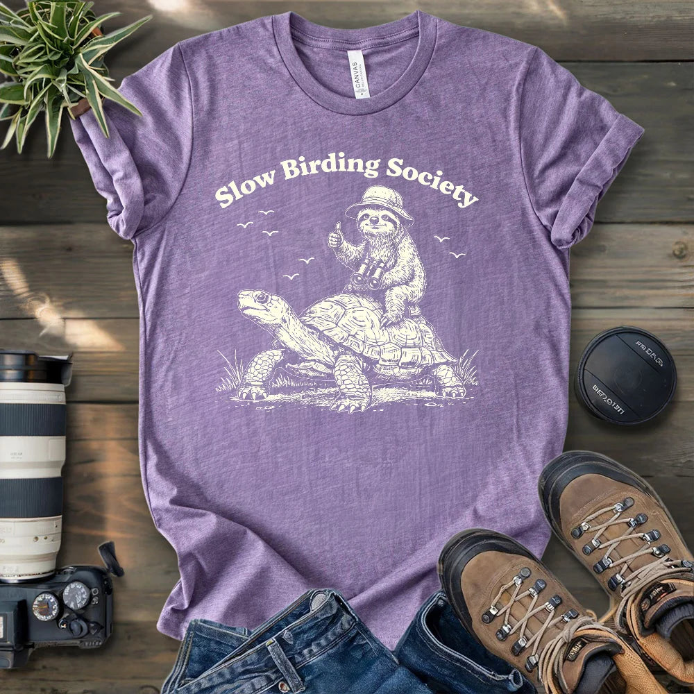 Slow Birding Society T-shirt