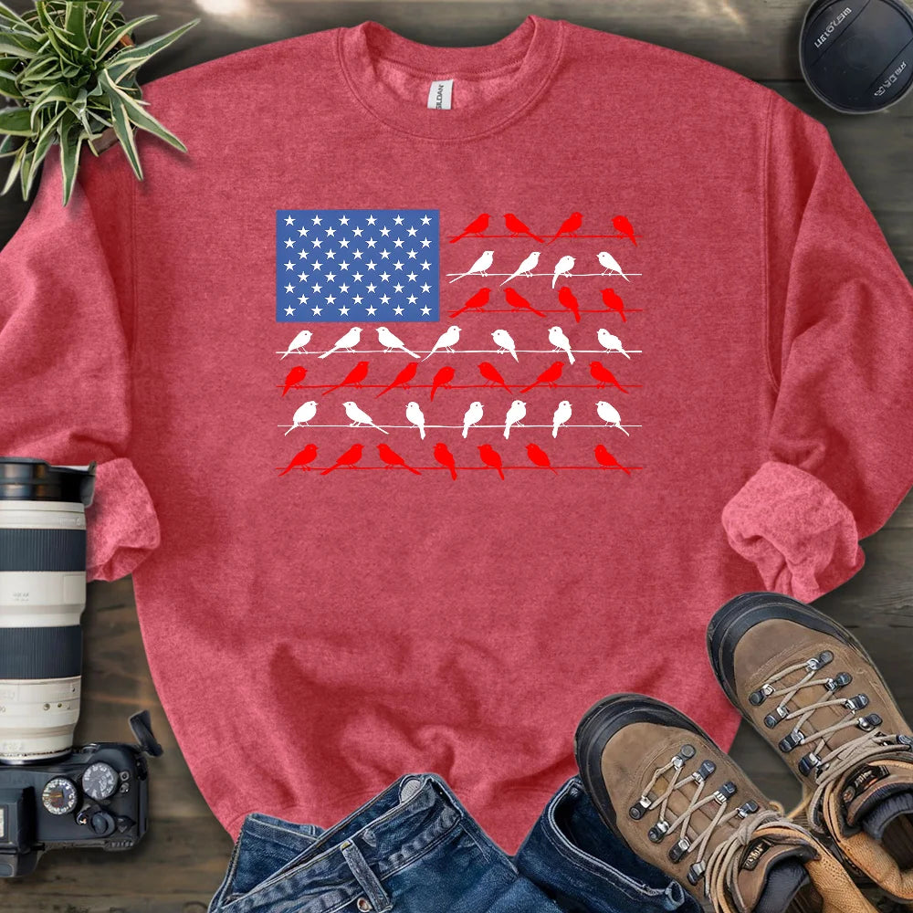 Feathered Flag Sweatshirt