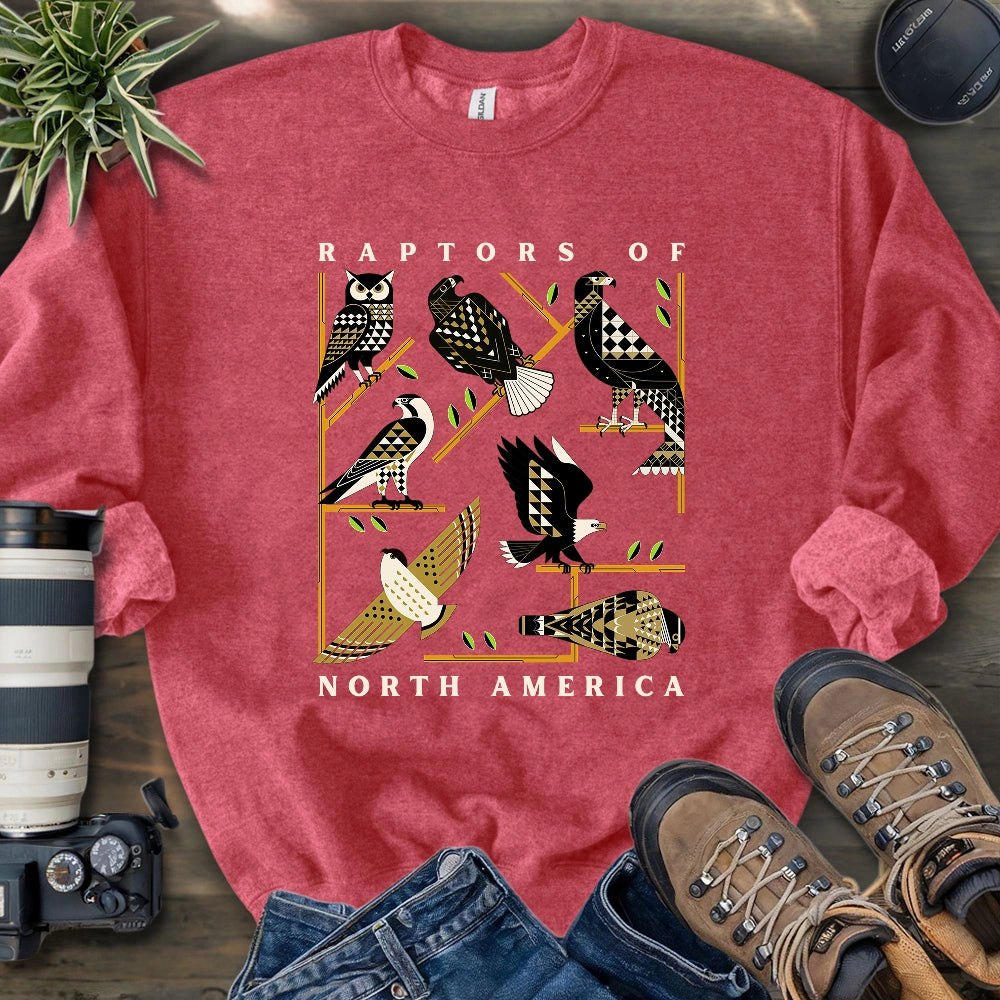 Geometric Raptors Of America Sweatshirt