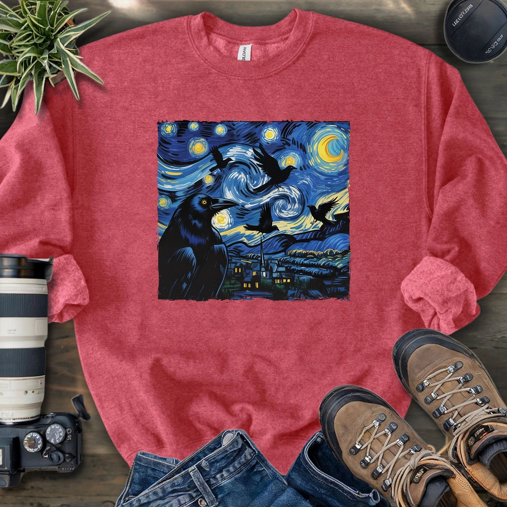 Raven Starry Night Sweatshirt
