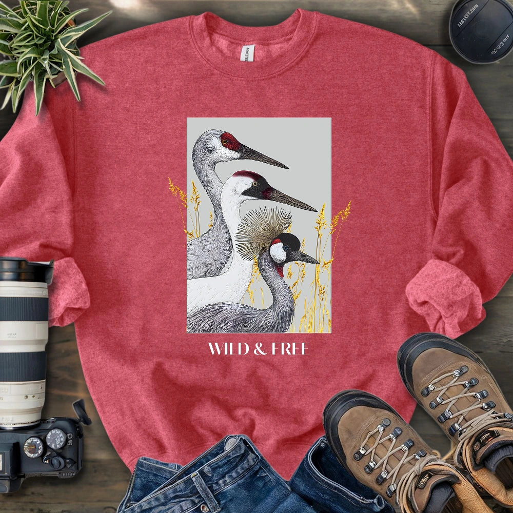 Wild Cranes Must Be Protected Sweatshirt